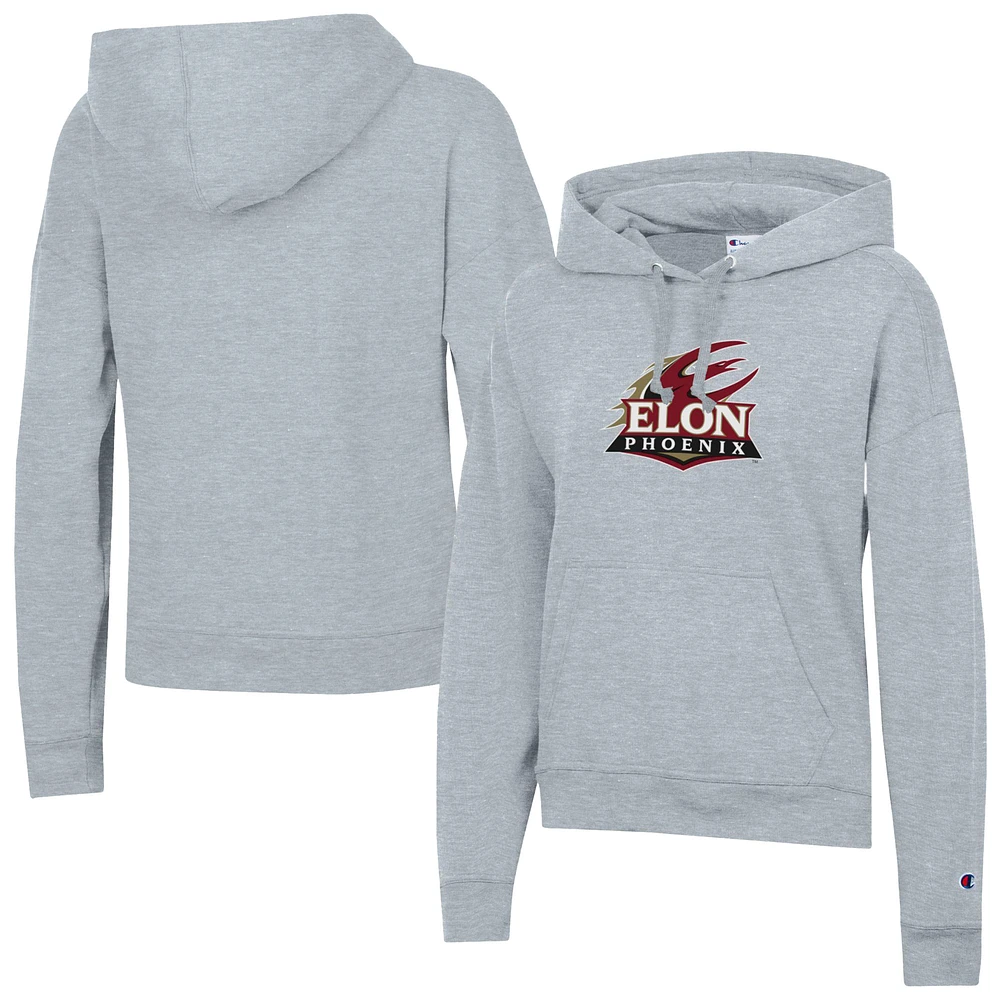 Women's Champion Gray Elon Phoenix Powerblend Fleece Pullover Hoodie