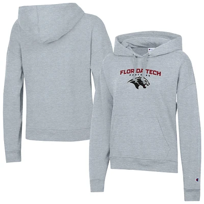 Women's Champion Gray Florida Tech Panthers Powerblend Fleece Pullover Hoodie