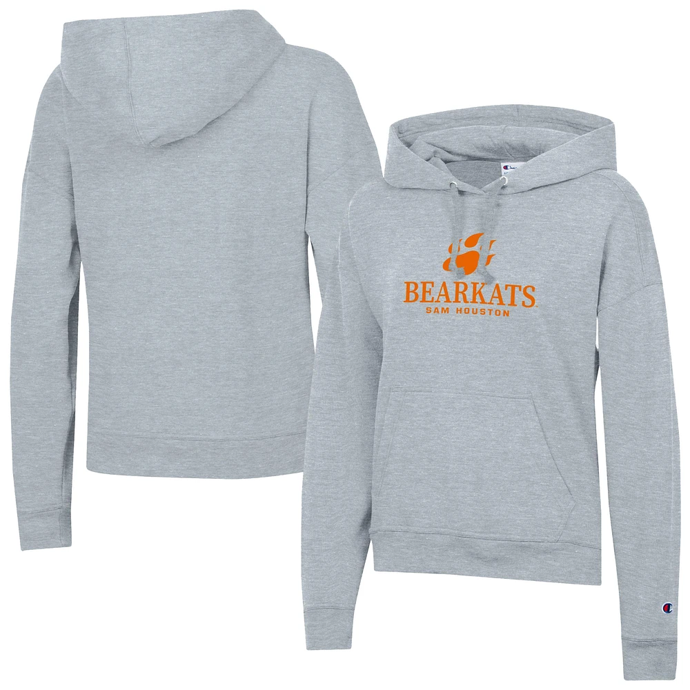 Women's Champion Gray Sam Houston State Bearkats Powerblend Fleece Pullover Hoodie