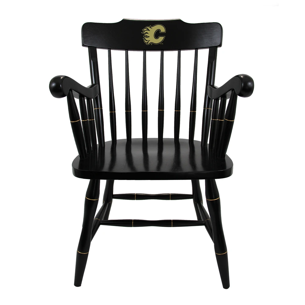 Black Calgary Flames Captain's Chair