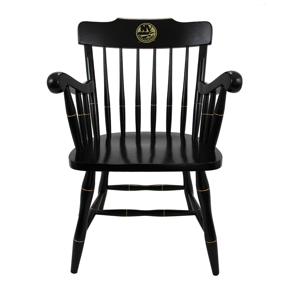 Black New York Islanders Captain's Chair