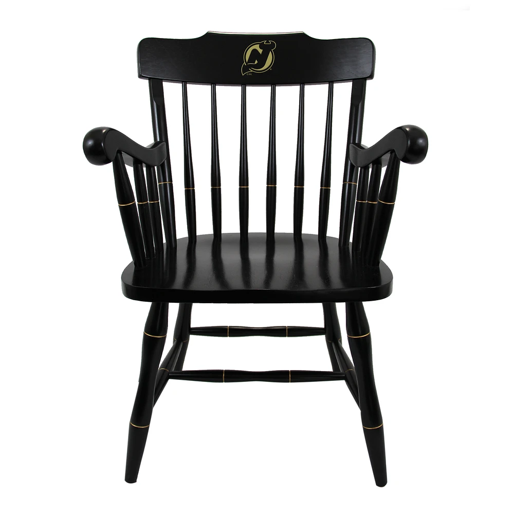 Black New Jersey Devils Captain's Chair