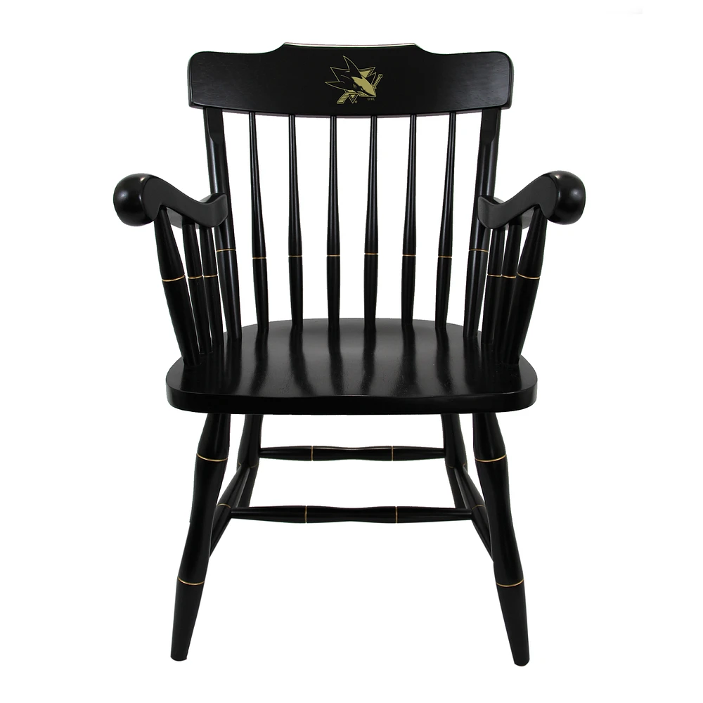 Black San Jose Sharks Captain's Chair