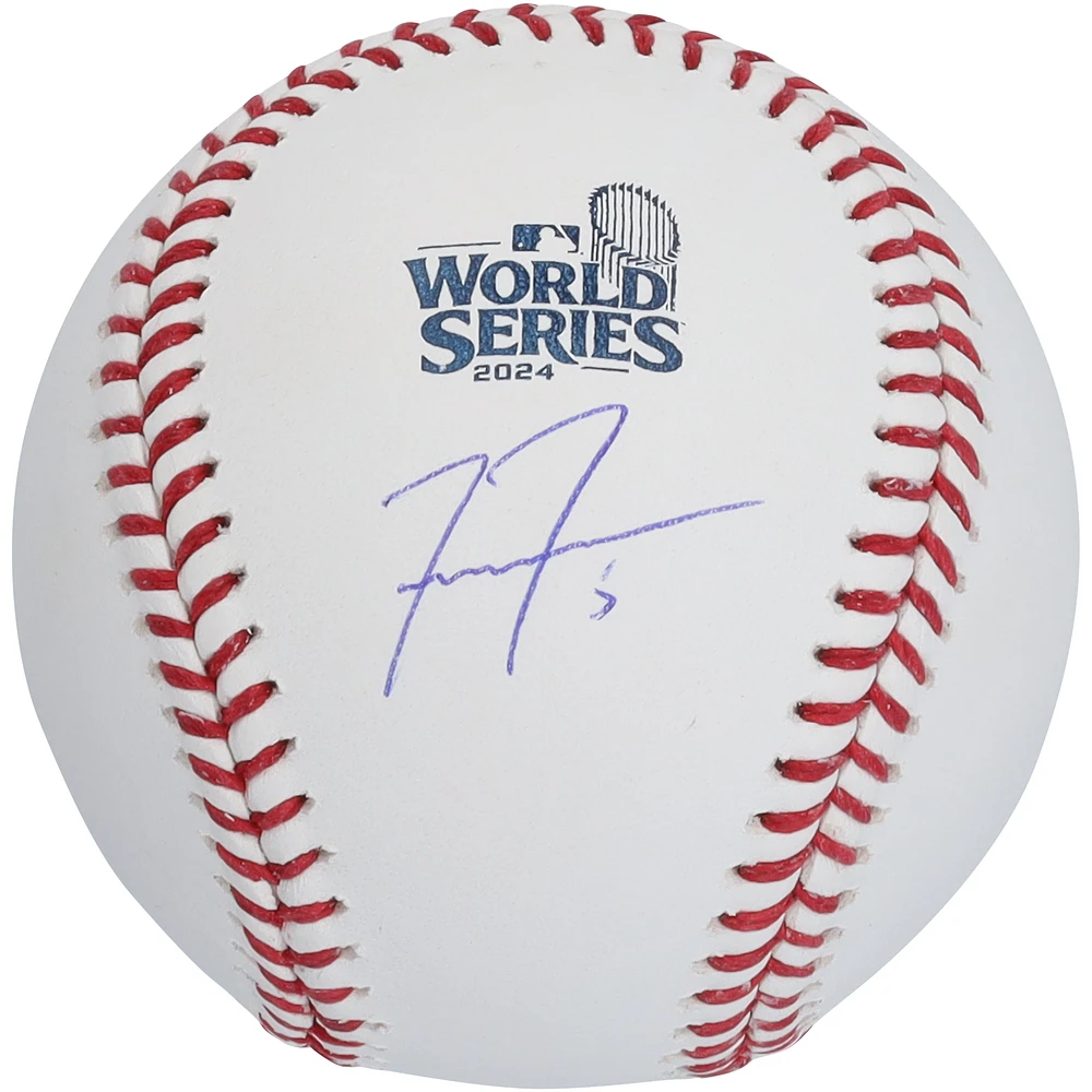 Freddie Freeman Los Angeles Dodgers Autographed 2024 World Series Logo Baseball