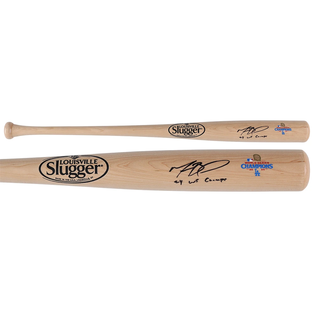 Mookie Betts Los Angeles Dodgers Autographed 2024 World Series Champions Louisville Slugger Bat with "24 WS Champs" Inscription