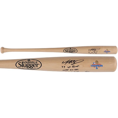 Mookie Betts Los Angeles Dodgers Autographed 2024 World Series Champions Louisville Slugger Bat with Multiple Inscriptions - Limited Edition of 25