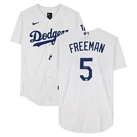 Freddie Freeman Los Angeles Dodgers Autographed White Nike Authentic Jersey