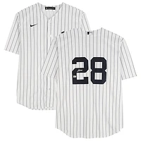 Austin Wells New York Yankees Autographed White Nike Replica Jersey