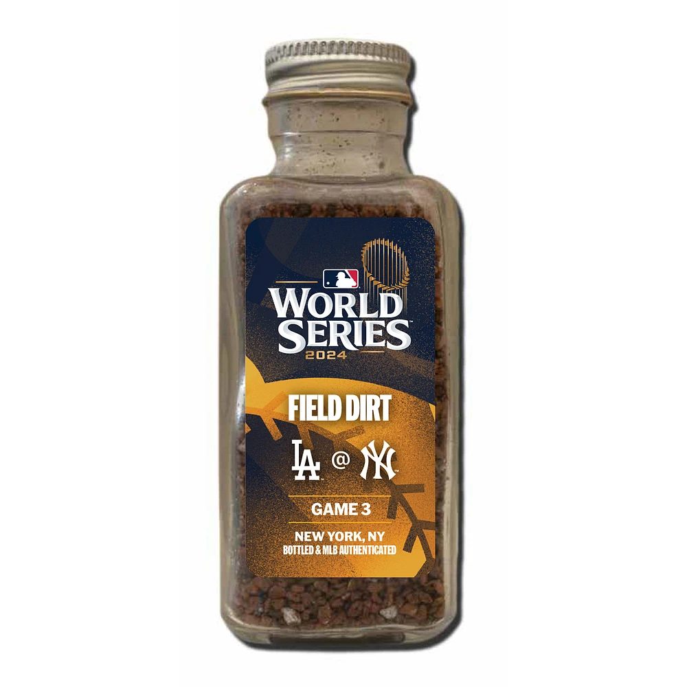 Los Angeles Dodgers vs. New York Yankees 2024 World Series Game-Used Dirt Jar from Game