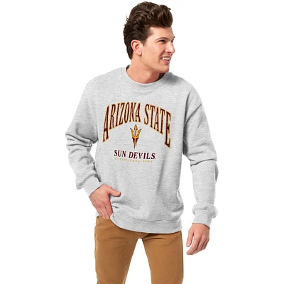 Men's League Collegiate Wear Heather Gray Arizona State Sun Devils Essentials 2.0 Pullover Sweatshirt