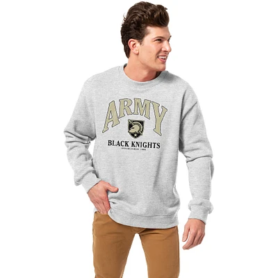 Men's League Collegiate Wear Heather Gray Army Black Knights Essentials 2.0 Pullover Sweatshirt