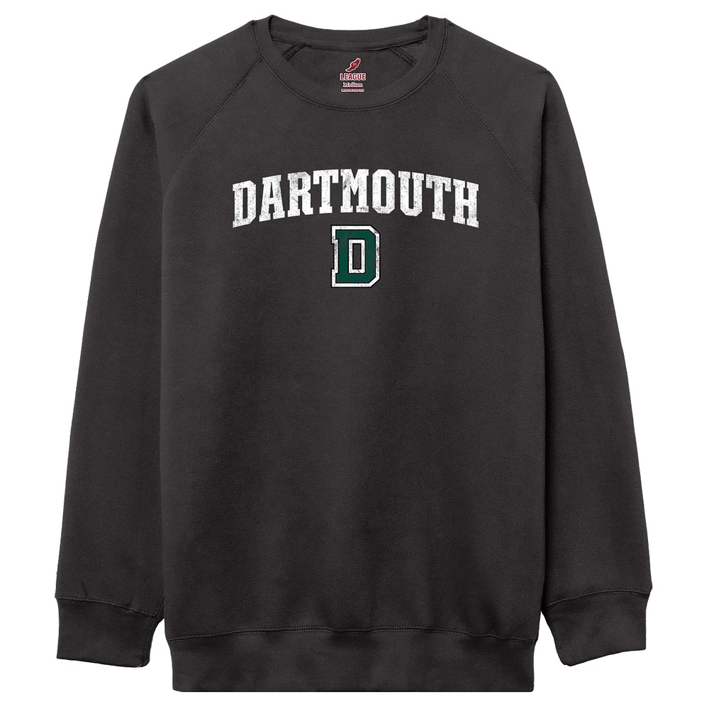 Men's League Collegiate Wear Black Dartmouth Big Green Essentials 2.0 Pullover Sweatshirt