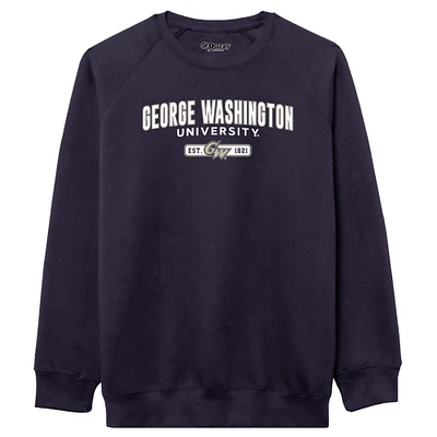 Men's League Collegiate Wear Navy George Washington University Essentials 2.0 Pullover Sweatshirt