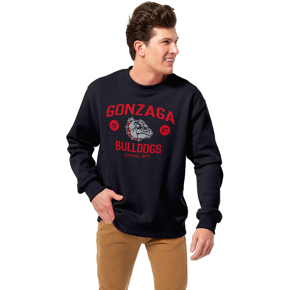 Men's League Collegiate Wear Navy Gonzaga Bulldogs Essentials 2.0 Pullover Sweatshirt