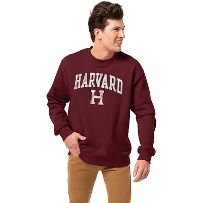 Men's League Collegiate Wear  Crimson Harvard Essentials 2.0 Pullover Sweatshirt