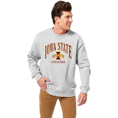 Men's League Collegiate Wear Heather Gray Iowa State Cyclones Essentials 2.0 Pullover Sweatshirt