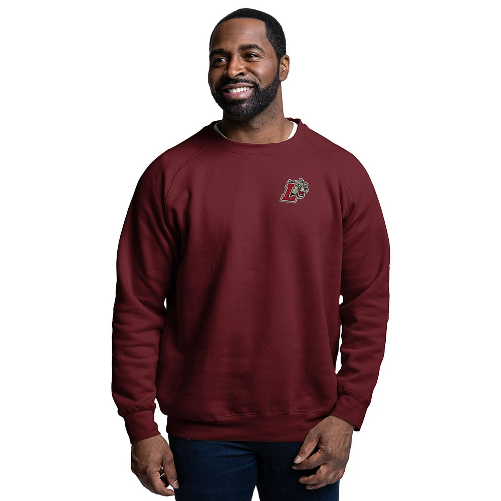 Men's League Collegiate Wear Maroon Lafayette College Leopards Essentials 2.0 Pullover Sweatshirt