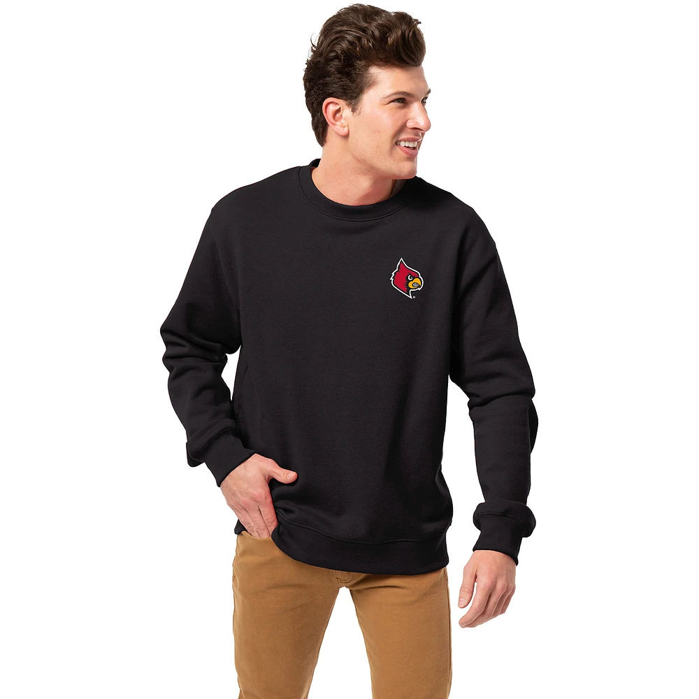 Men's League Collegiate Wear Louisville Cardinals Essentials 2.0 Pullover Sweatshirt