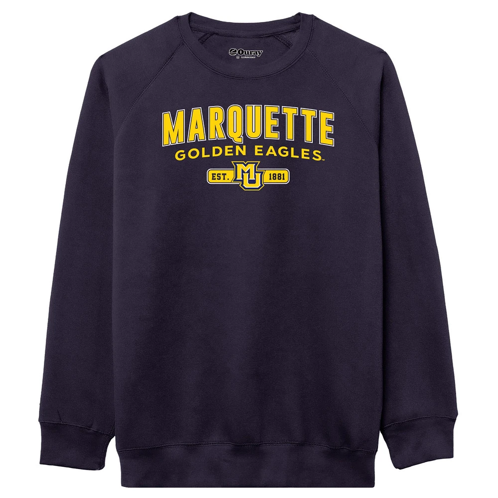 Men's League Collegiate Wear Navy Marquette Golden Eagles Essentials 2.0 Pullover Sweatshirt