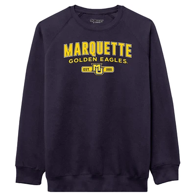 Men's League Collegiate Wear Navy Marquette Golden Eagles Essentials 2.0 Pullover Sweatshirt