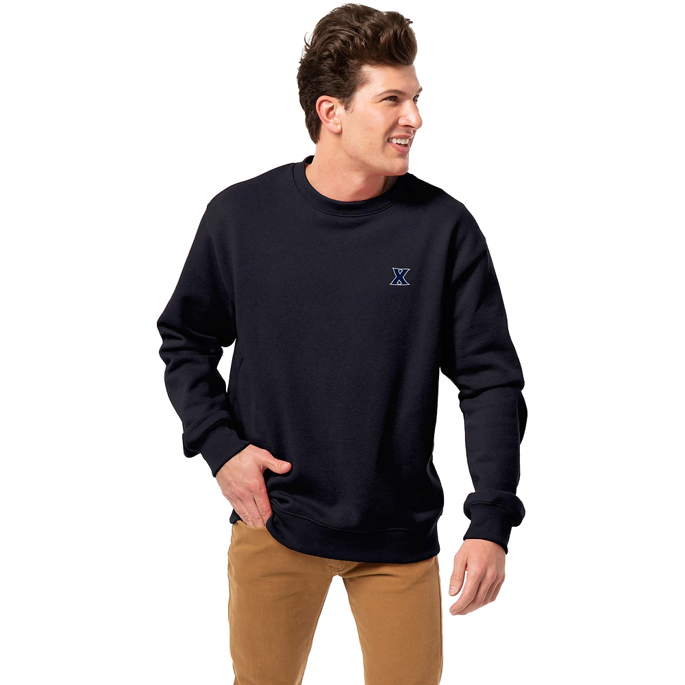Men's League Collegiate Wear Navy Xavier Musketeers Essentials 2.0 Pullover Sweatshirt