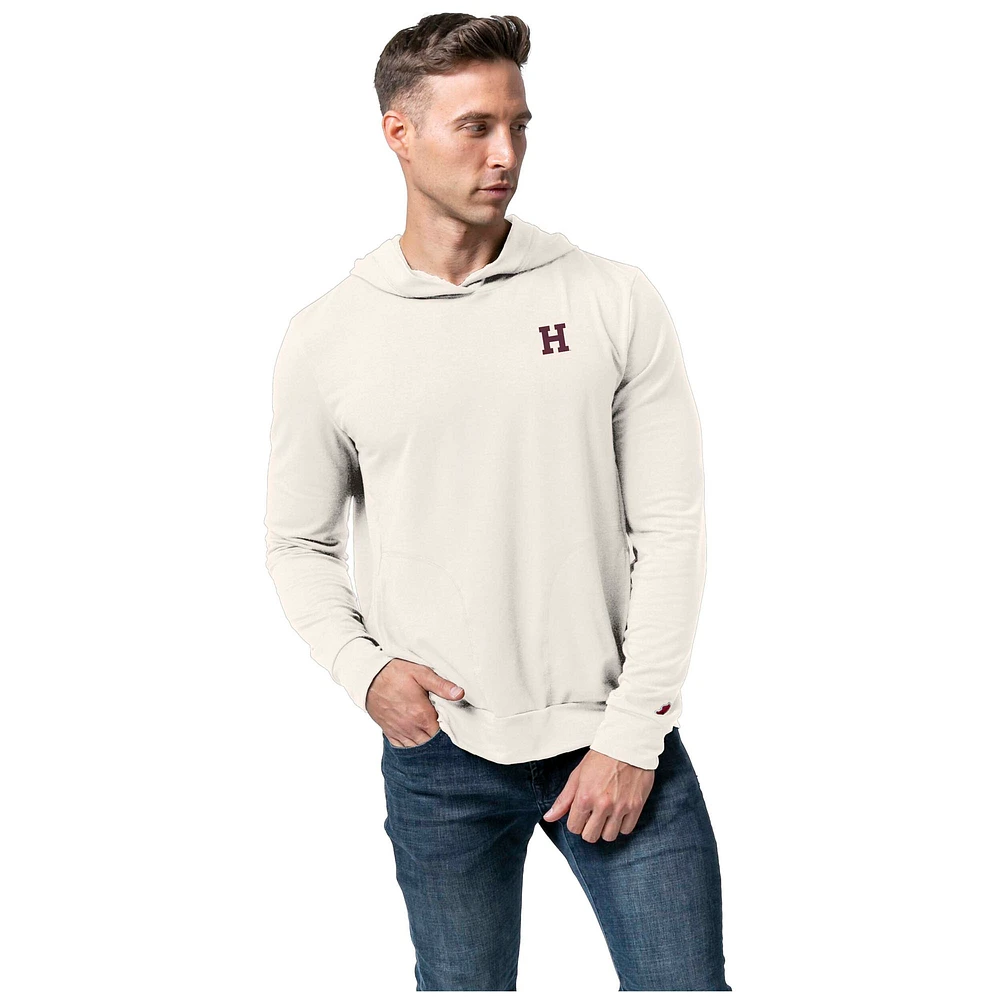 Men's League Collegiate Wear Cream Harvard Crimson All-Day Pullover Hoodie