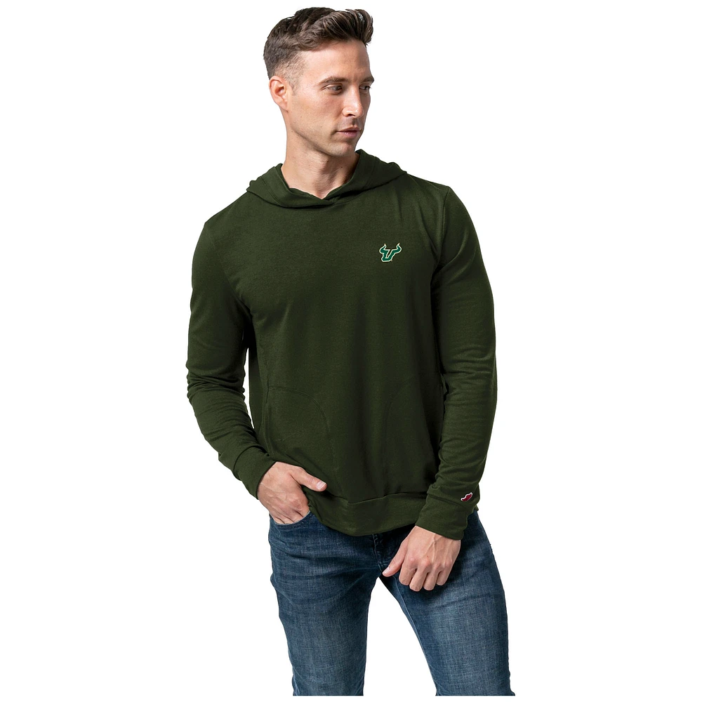 Men's League Collegiate Wear Green South Florida Bulls All-Day Pullover Hoodie