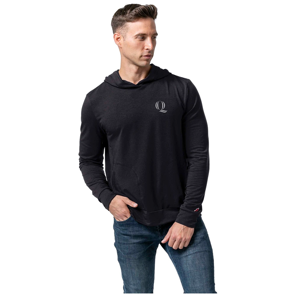 Men's League Collegiate Wear Black Quinnipiac Bobcats All-Day Pullover Hoodie