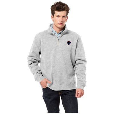 Men's League Collegiate Wear Heather Gray DePaul Blue Demons Essentials Fleece 2.0 Quarter-Zip Jacket