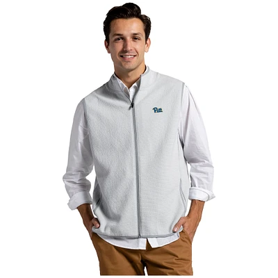 Men's League Collegiate Wear Gray Pitt Panthers Summit Full-Zip Vest