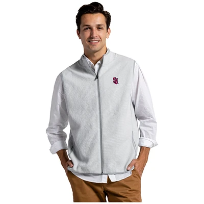 Men's League Collegiate Wear Gray St. John's Red Storm Summit Full-Zip Vest