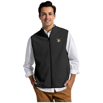 Men's League Collegiate Wear  Black Army Knights Summit Full-Zip Vest