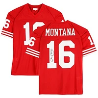 Joe Montana San Francisco 49ers Autographed Scarlet Mitchell & Ness Authentic Jersey with "Joe Cool" Inscription