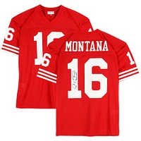 Joe Montana San Francisco 49ers Autographed Scarlet Mitchell & Ness Authentic Jersey with "Joe Cool" Inscription
