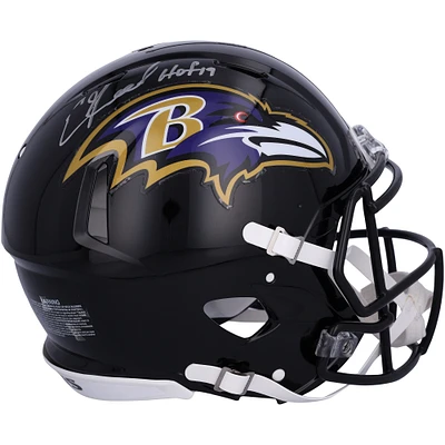 Ed Reed Baltimore Ravens Autographed Speed Authentic Helmet with "HOF 19" Inscription