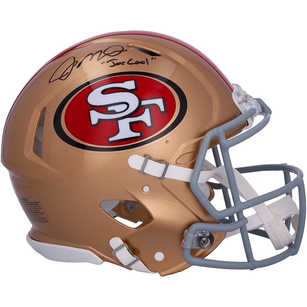 Joe Montana San Francisco 49ers Autographed Speed Authentic Helmet with "Joe Cool" Inscription