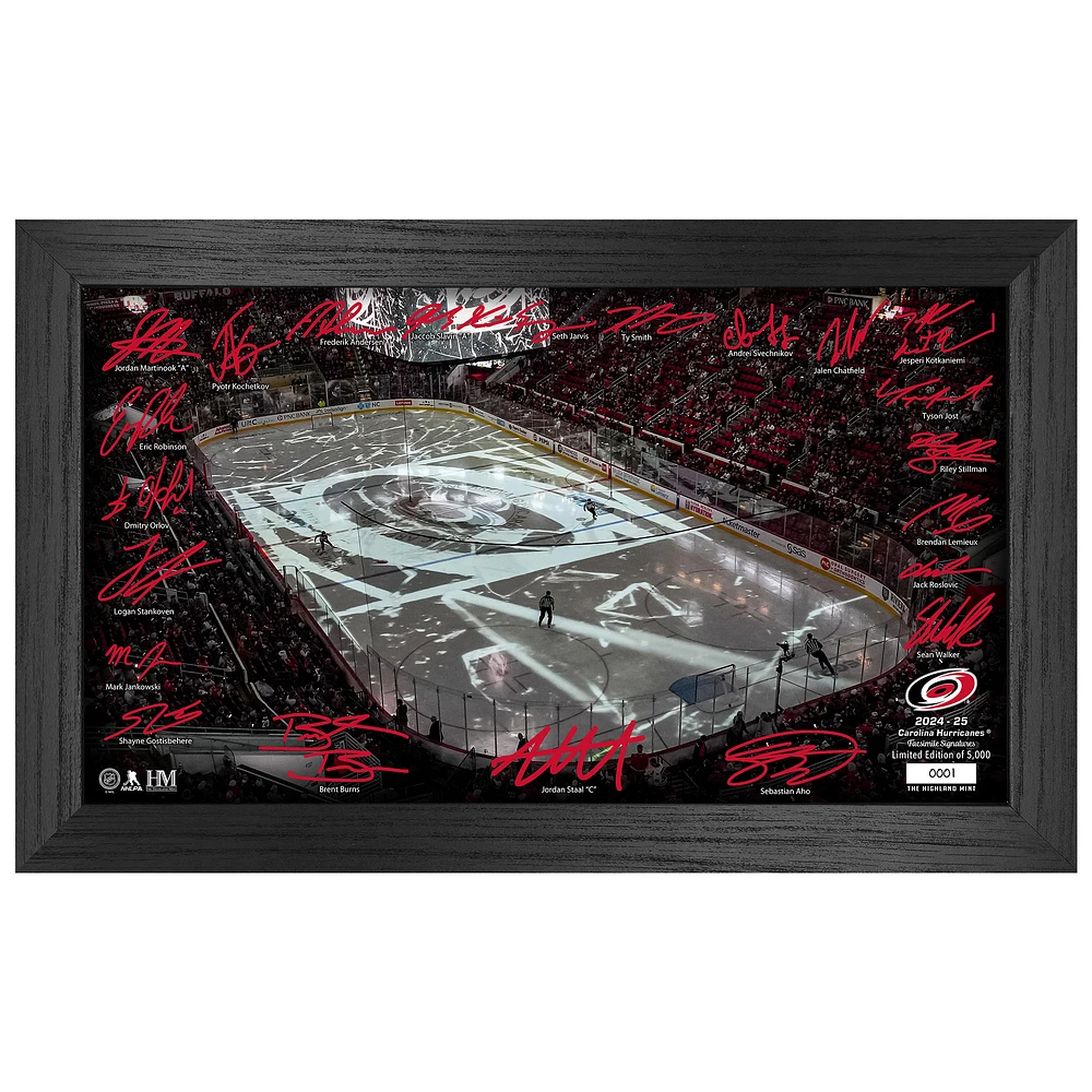 Highland Mint Carolina Hurricanes 2024-2025 Signature Rink Print