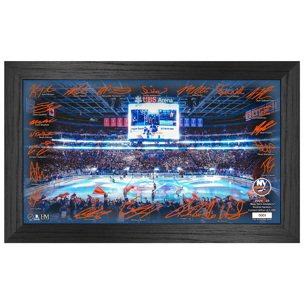Highland Mint New York Islanders 2024-2025 Signature Rink Print