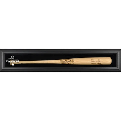 Los Angeles Dodgers 2024 MLB World Series Champions Black Framed Wall-Mounted Logo Bat Display Case