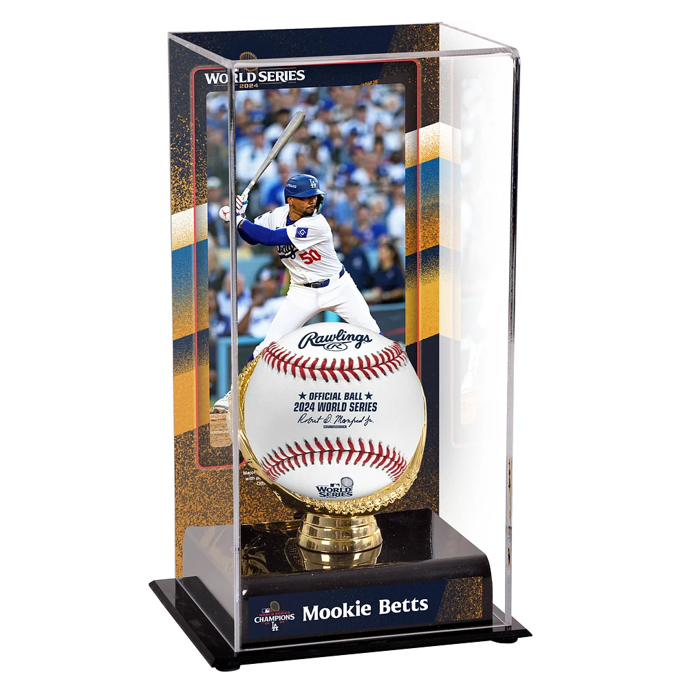 Mookie Betts Los Angeles Dodgers 2024 World Series Champions Sublimated Display Case with Image