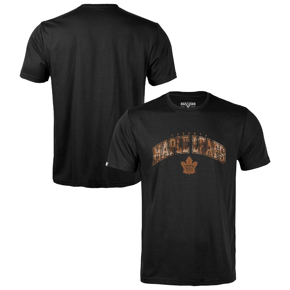 Men's Levelwear Black Toronto Maple Leafs Desert Camo Richmond Decoy T-Shirt