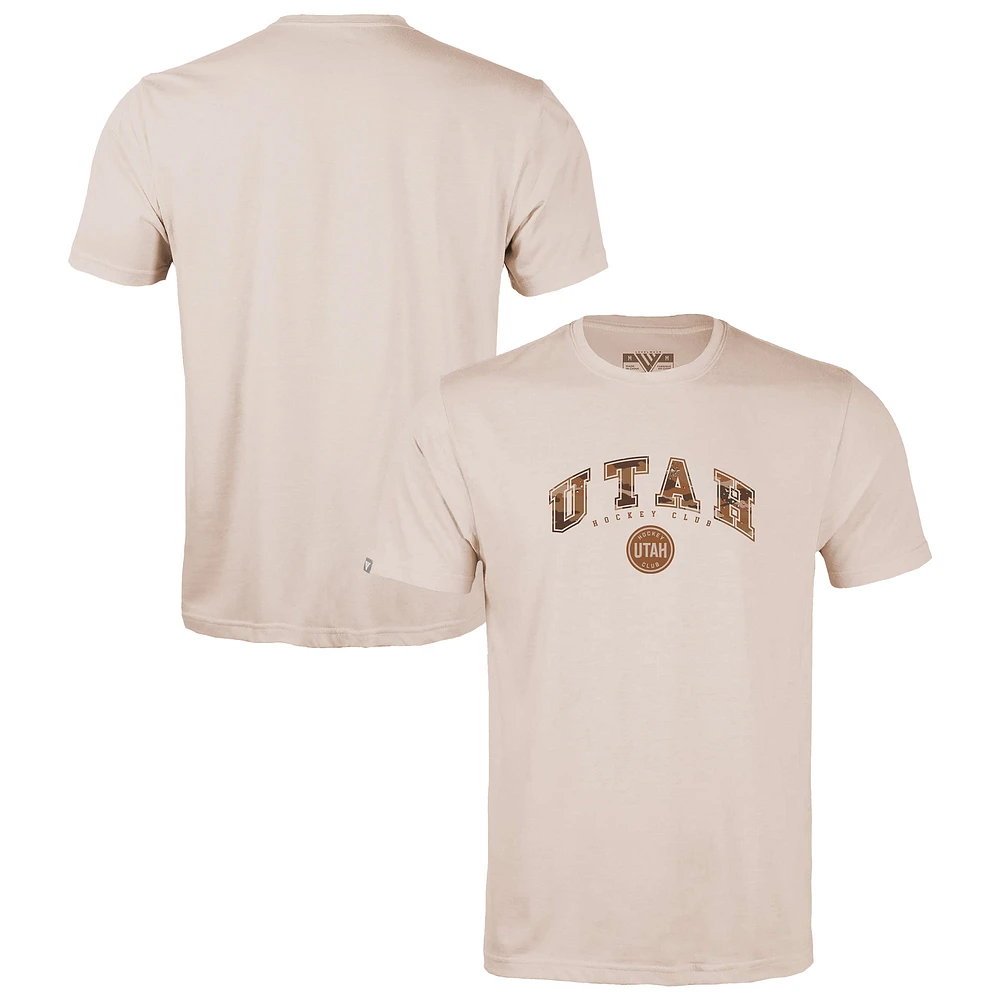 Women's Levelwear Khaki Utah Hockey Club Desert Camo Richmond Decoy T-Shirt