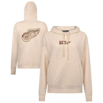 Women's Levelwear Khaki Detroit Red Wings Desert Camo Adorn Battalion Pullover Hoodie