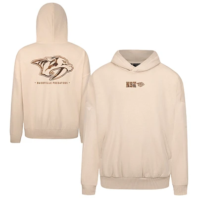Men's Levelwear Khaki Nashville Predators Pullover Hoodie