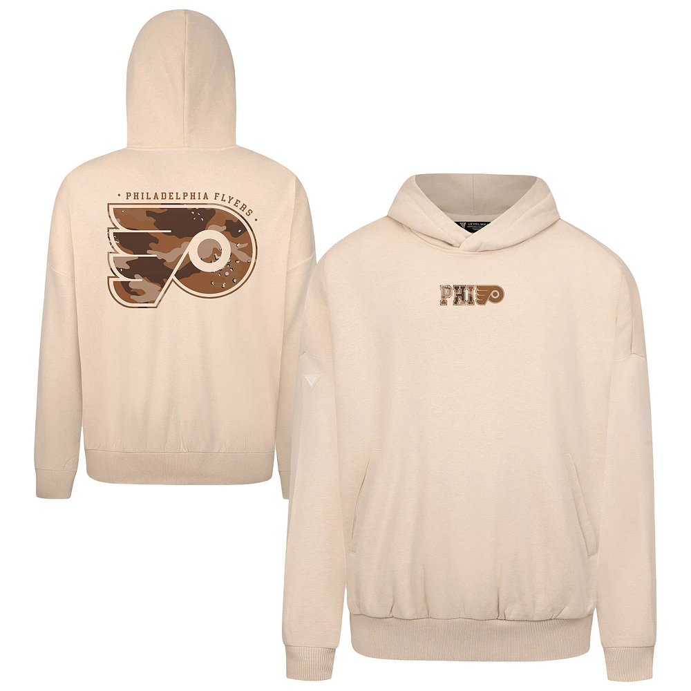 Men's Levelwear Khaki Philadelphia Flyers Pullover Hoodie