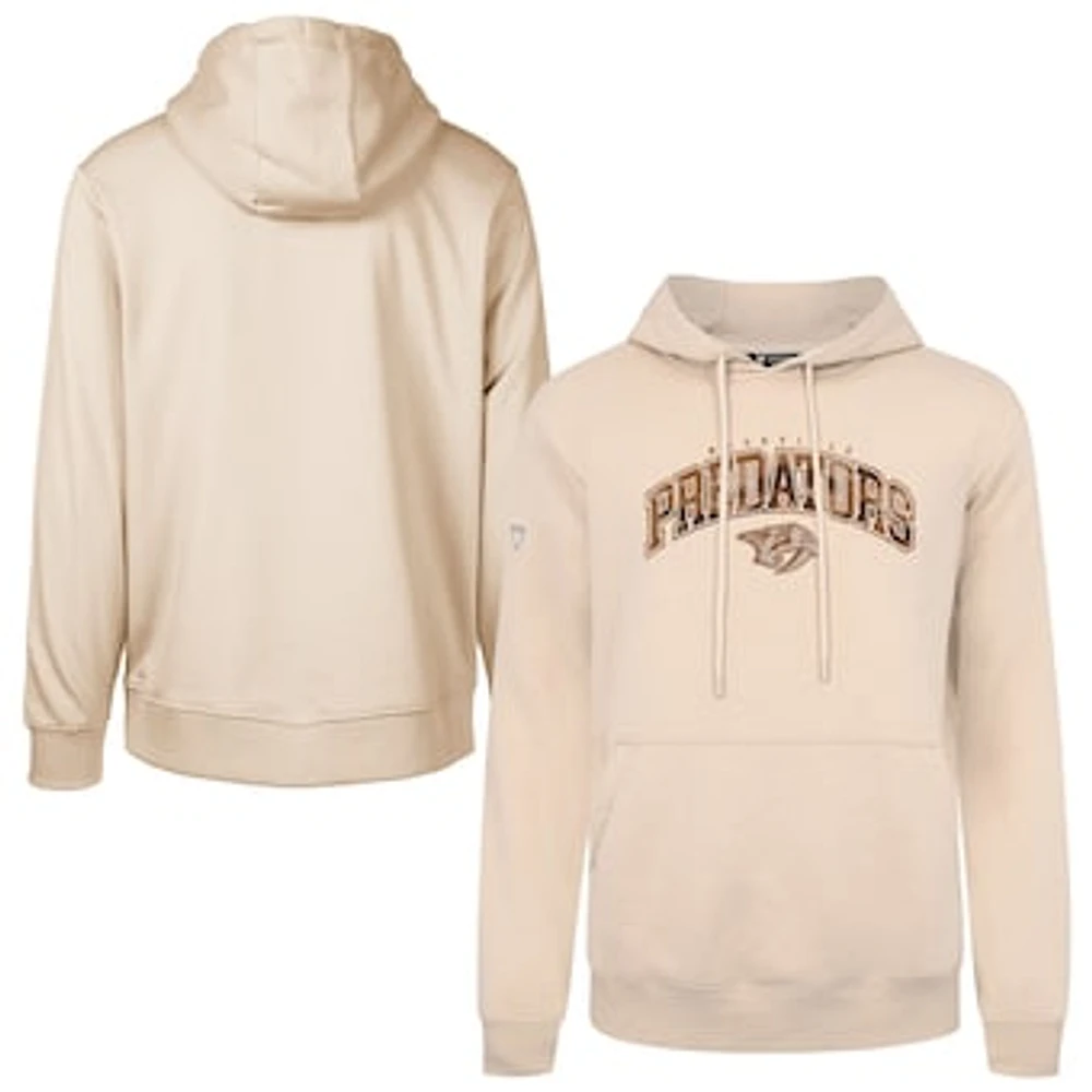Men's Levelwear Khaki Nashville Predators Pullover Hoodie