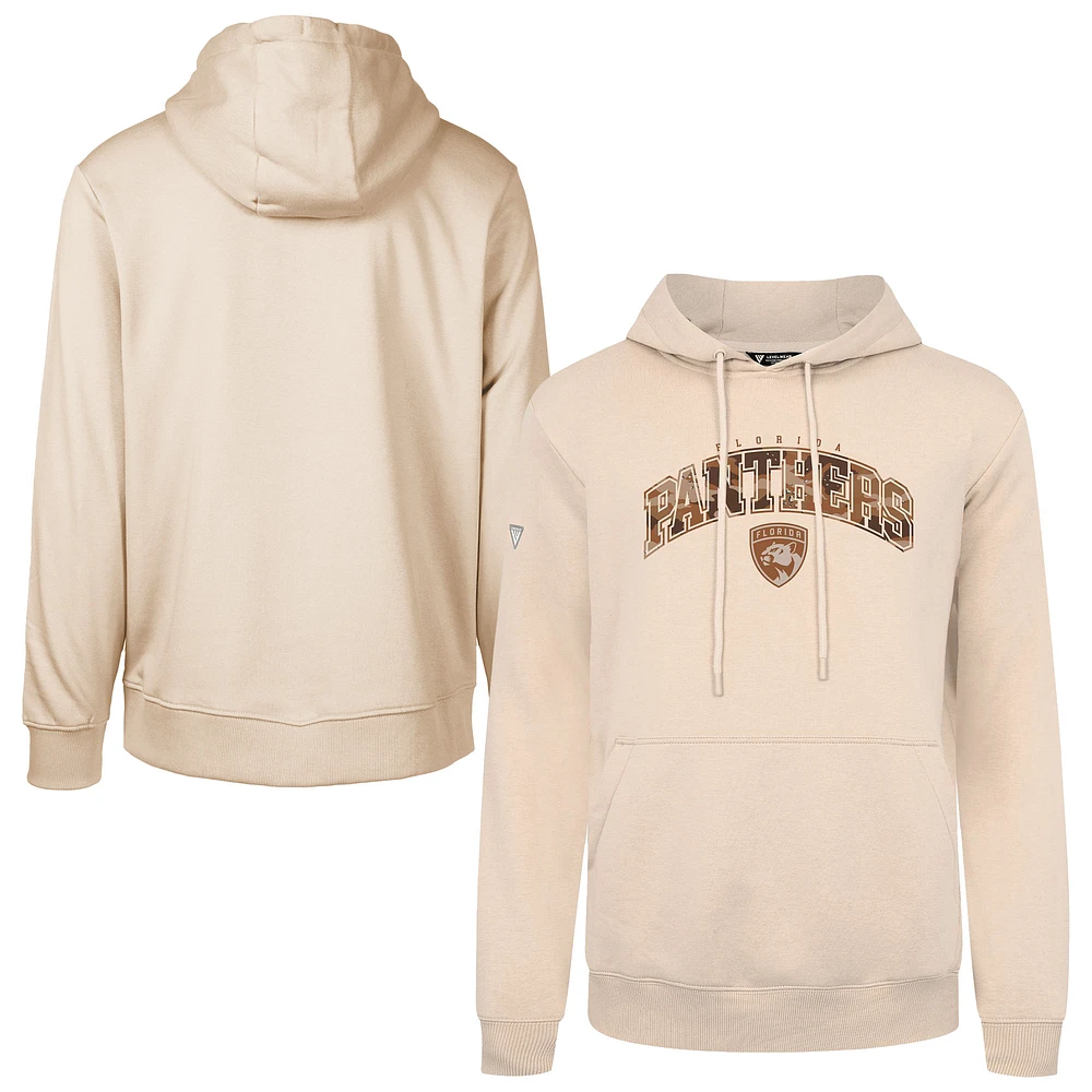 Men's Levelwear Khaki Florida Panthers Pullover Hoodie