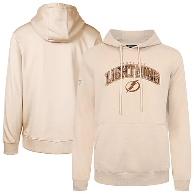 Men's Levelwear Khaki Tampa Bay Lightning Pullover Hoodie