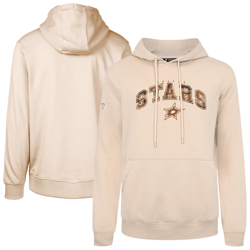 Men's Levelwear Khaki Dallas Stars Pullover Hoodie