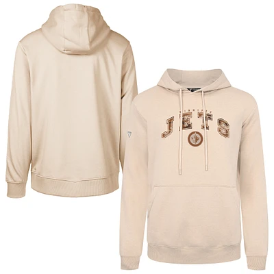 Men's Levelwear Khaki Winnipeg Jets Pullover Hoodie